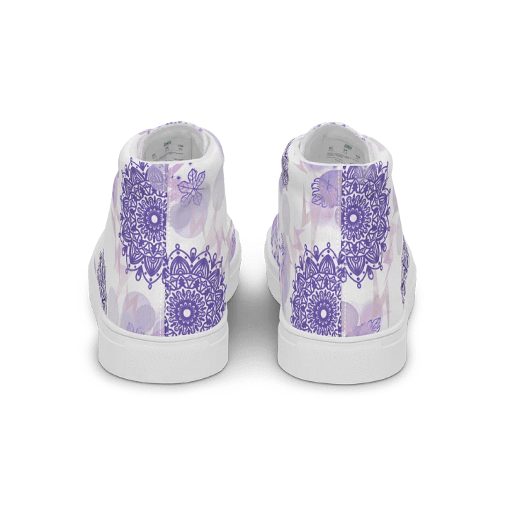 Lilac Mandala Lace Up Womens Shoes product image (2)