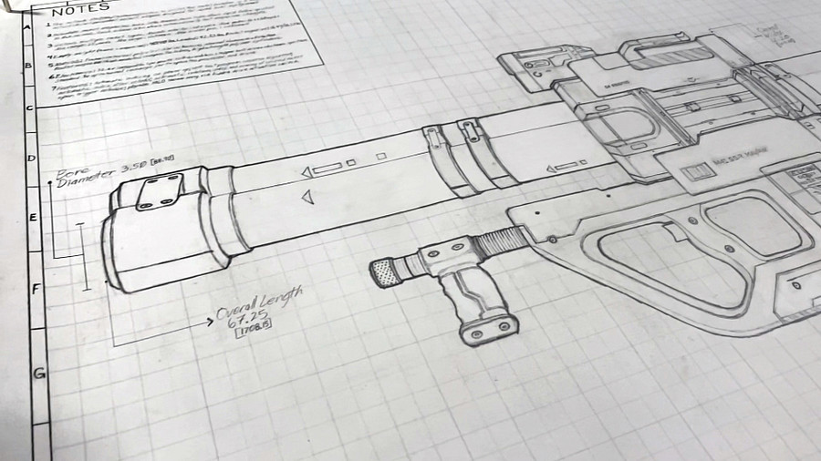 Rocket Launcher Blueprint - JAIRUS OF ALL MERCH