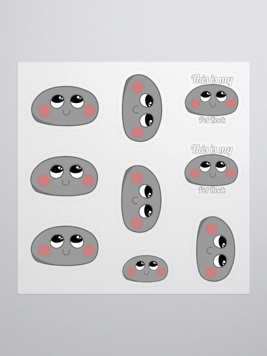 Pet Rock Sticker sheet x9 product image (1)
