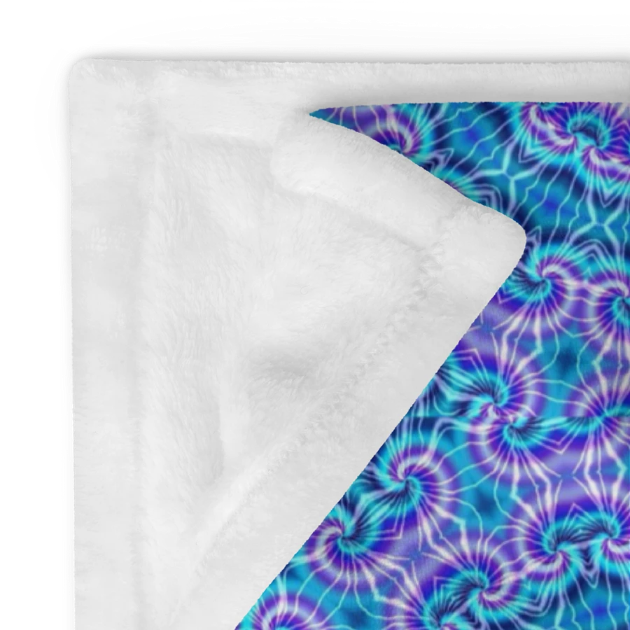 Blue and Purple Tie Die Kaleidoscope Throw Blanket product image (24)