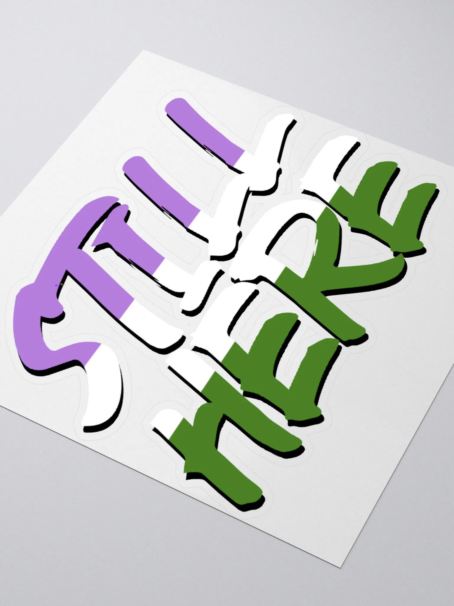 Still Here Sticker - Genderqueer version product image (3)