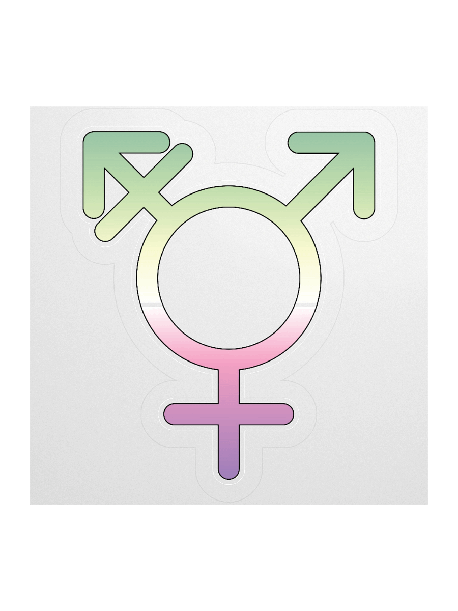Genderfae Transgender Symbol Sticker product image (2)