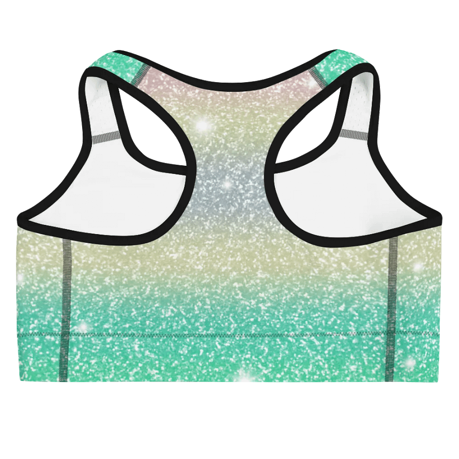 Glitter Unicorn Texture Design Sports Bra (1) product image (4)