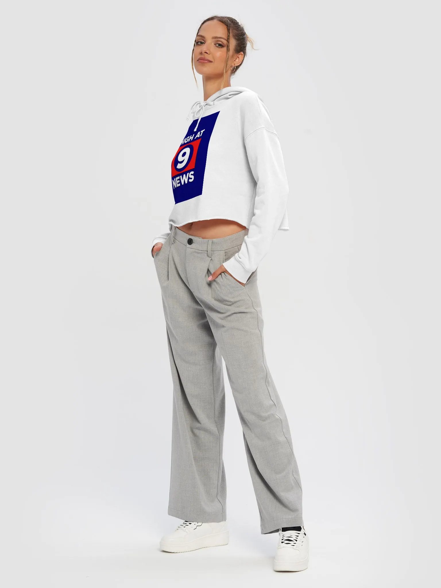 HA9N Official Logo Cropped Hoodie product image (5)