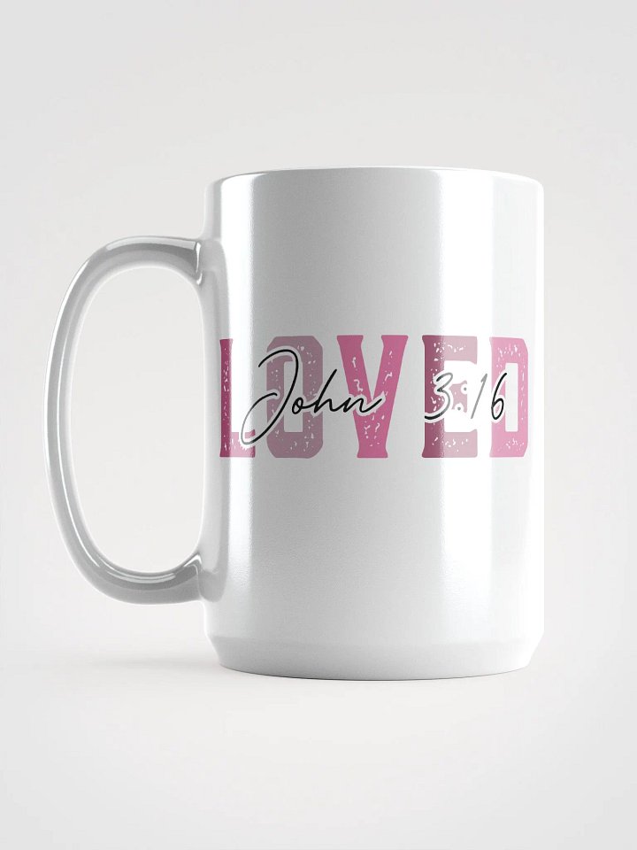 Loved White Glossy Mug product image (2)