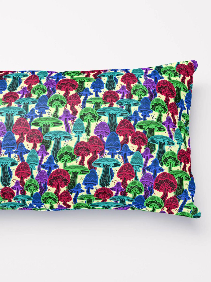 Neon Mushrooms (Variation 2) All-Over Throw Pillow product image (2)
