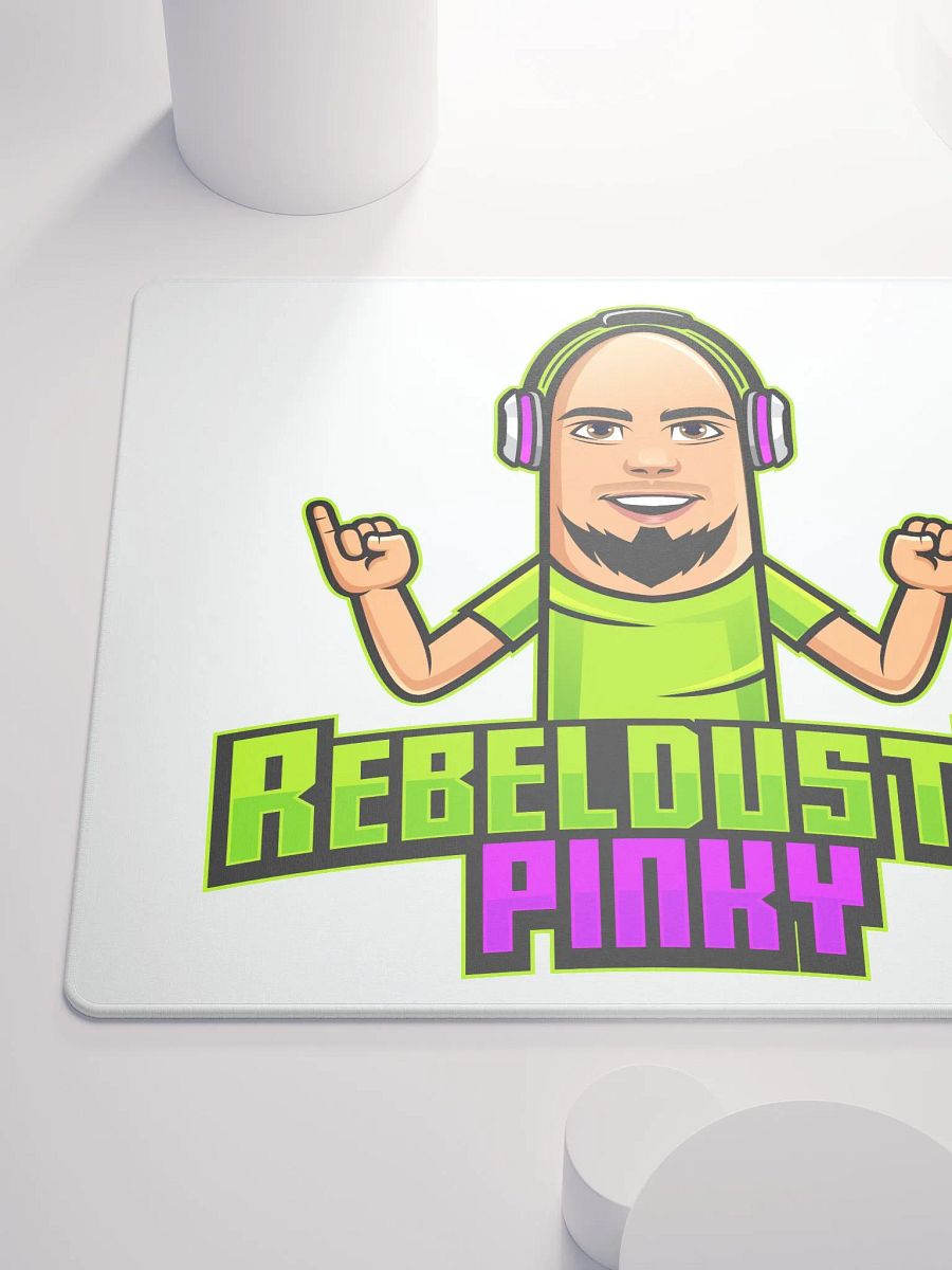 RebelDustyPinky Large Logo Mouse Pad product image (6)