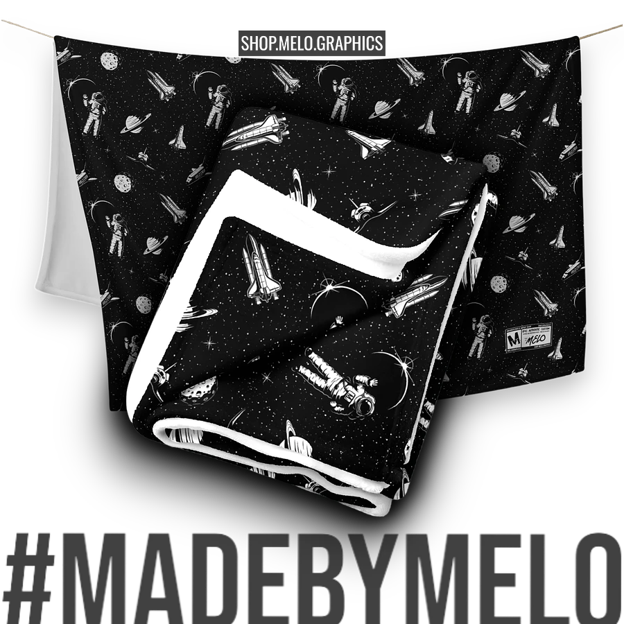 Spaced Out B&W - Blanket | #MadeByMELO product image (11)