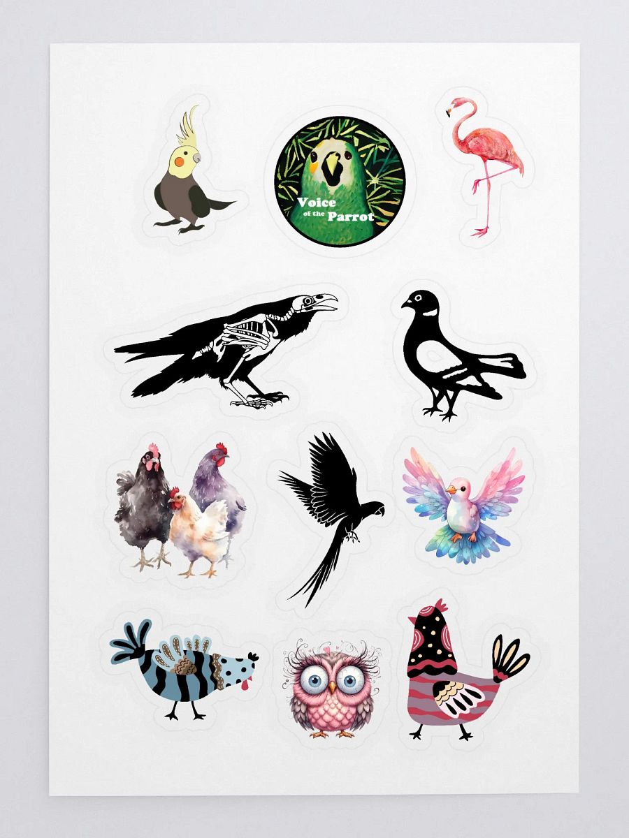 Assorted Bird Stickers - Ten Birds! product image (3)