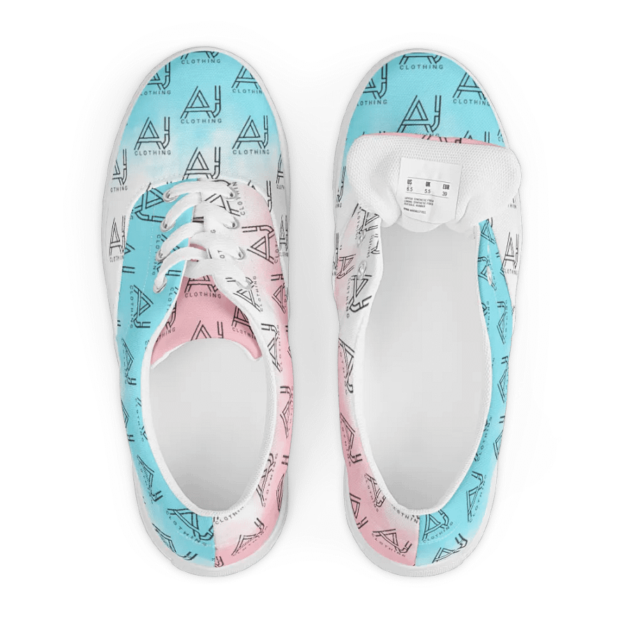 Women's Blue Pink Lace up Shoes product image (8)