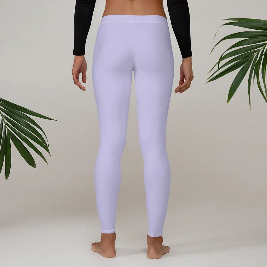 Backfilled lite purple colour with Pink Lady design -All-Over Print Leggings product image (3)