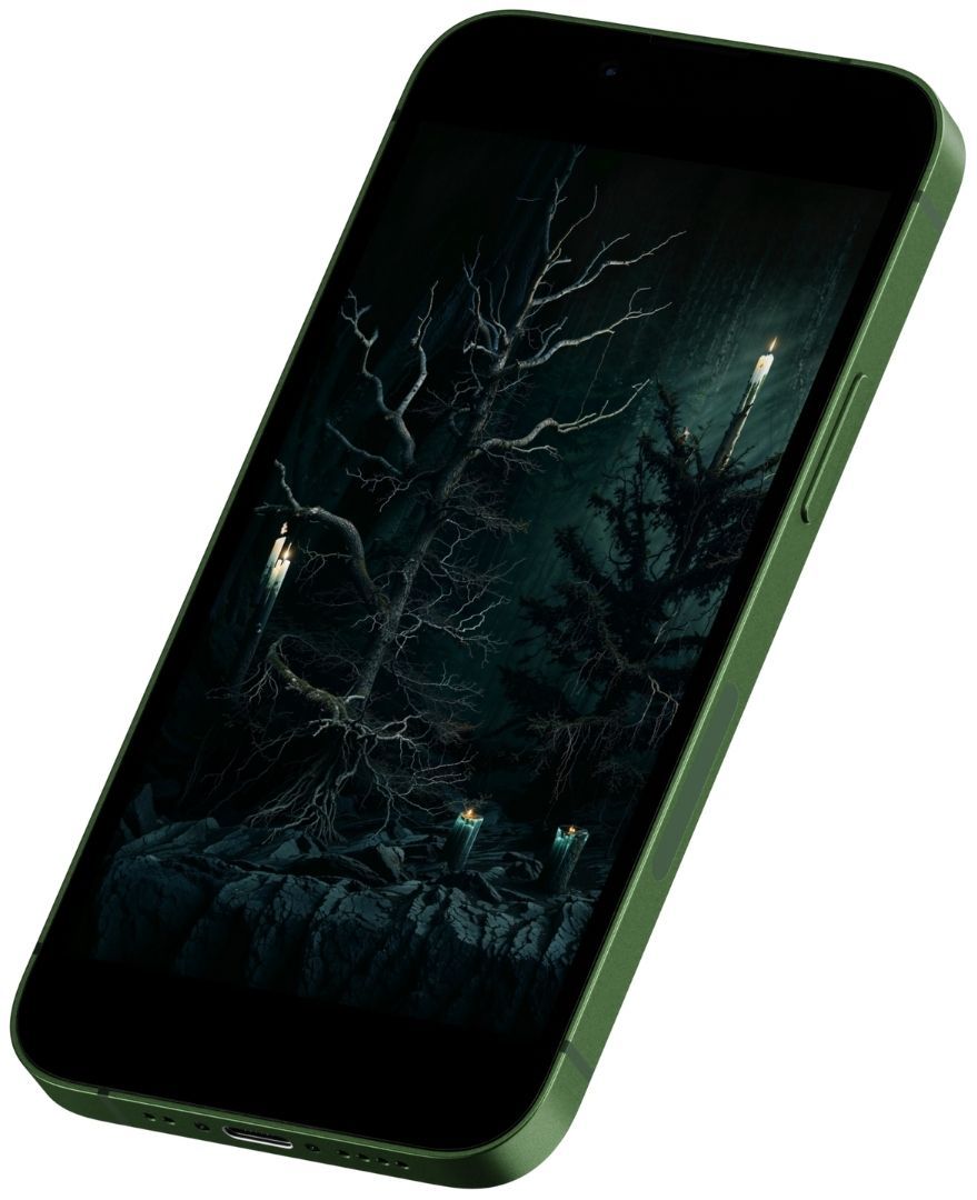 Black Christmas Phone Wallpaper product image (2)