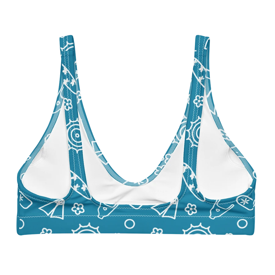 Beach Necessities Pattern Padded Bikini Top product image (2)