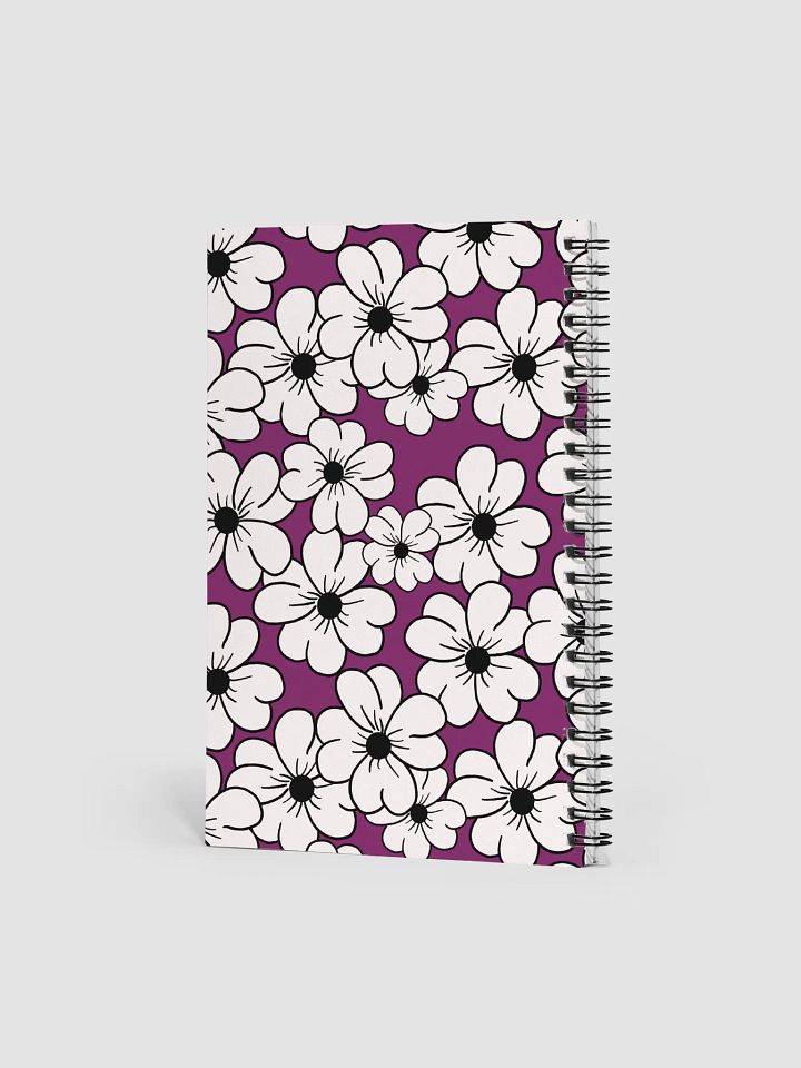 Flower power white notebook product image (2)
