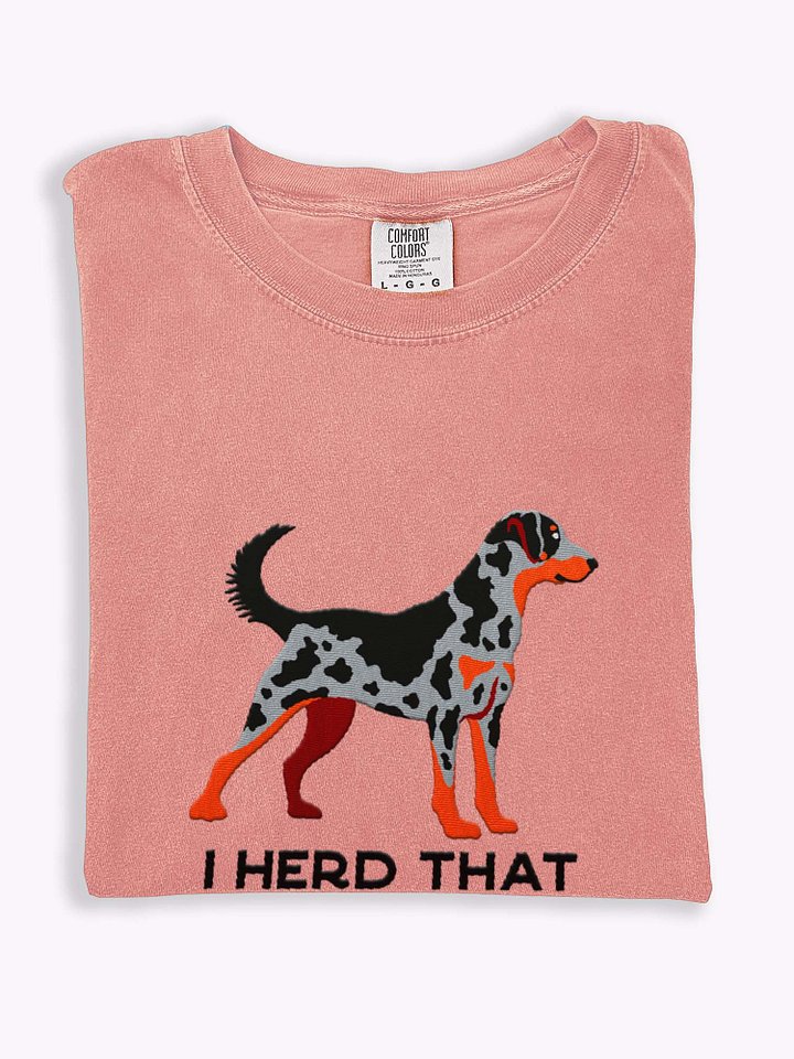 I Herd That T-Shirt(Embroidered) of a Beauceron(Harlequin) product image (1)