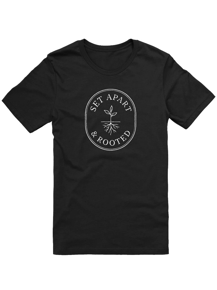 Set Apart & Rooted Branded Tee (Dark Colors) Oval Logo product image (1)