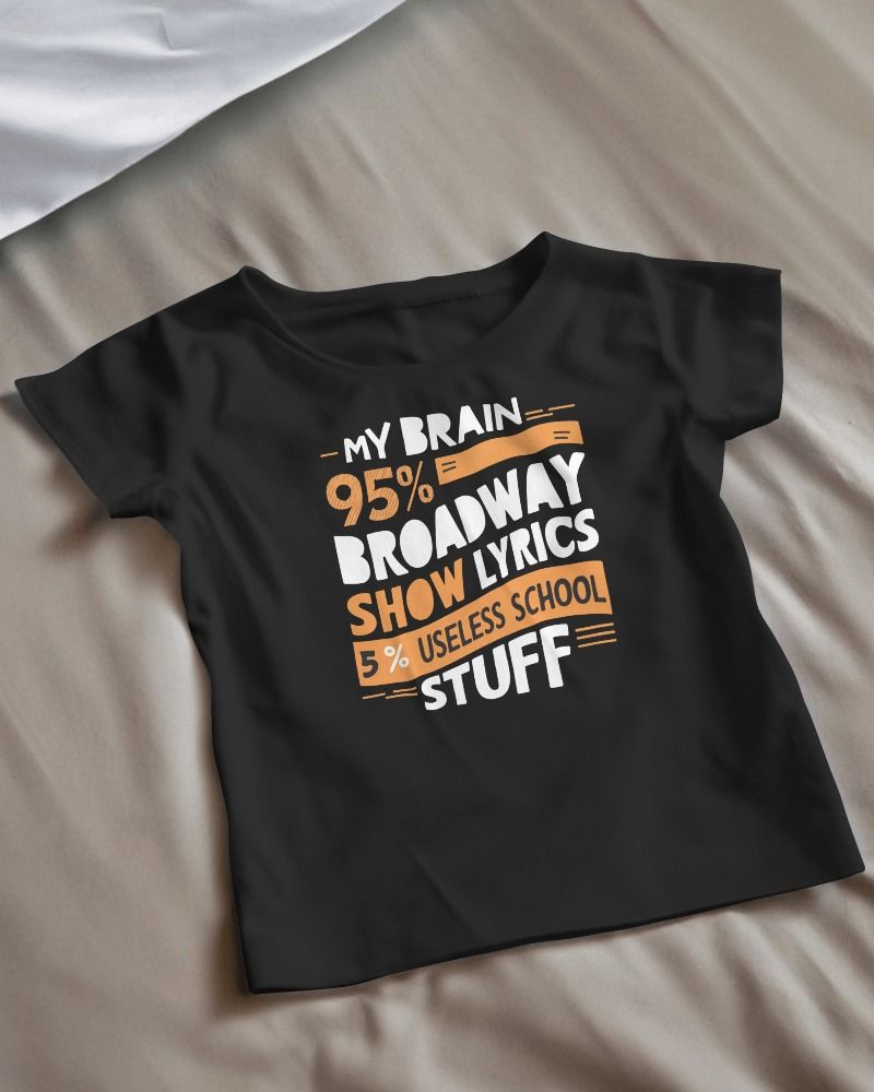 My Brain Is 95% Broadway Show Lyrics 5% Useless School Stuff product image (1)