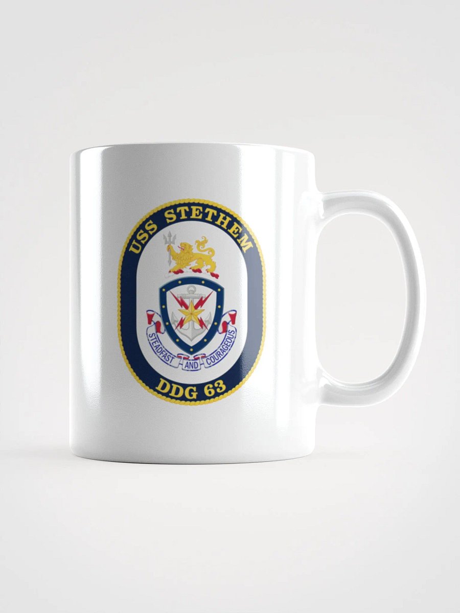 USS Stethem DDG 63: White Coffee Cup product image (1)