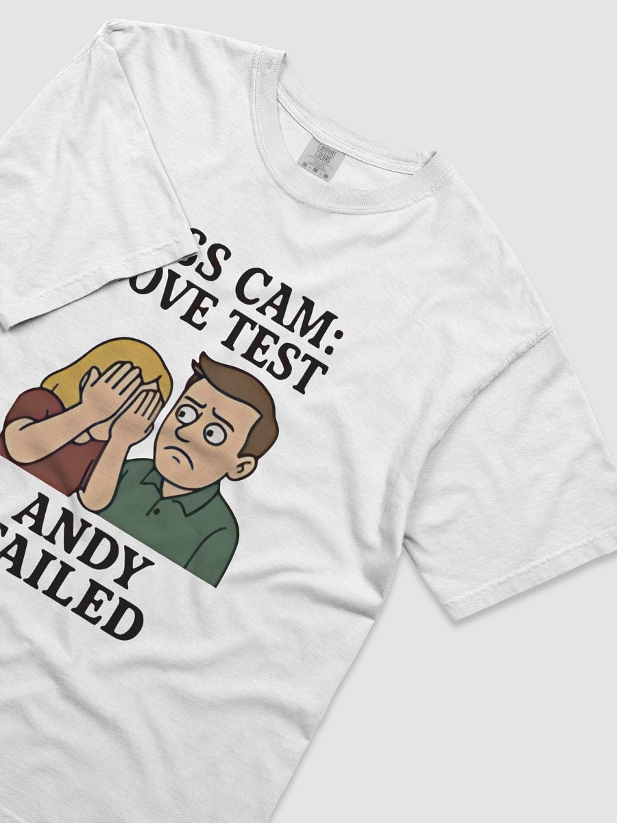 Viral Coldplay Concert Meme Tee, Kiss Cam Love Test Andy Failed Shirt product image (8)