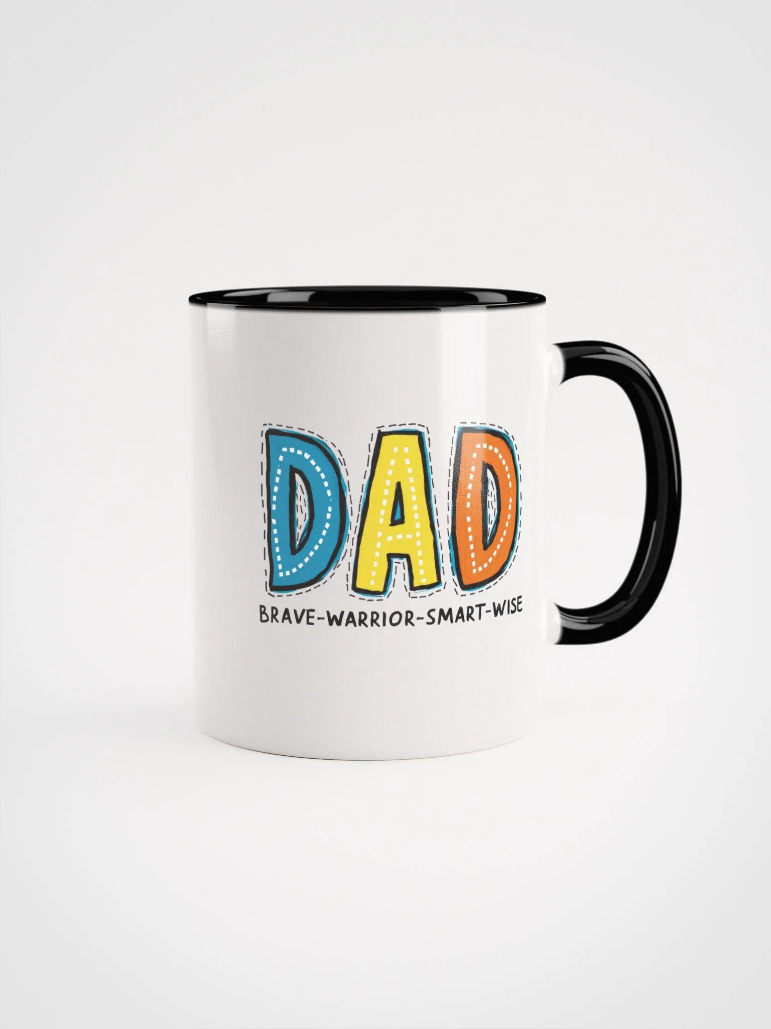 DAD- Brave, Warrior, Smart, Wise Coffee Mug product image (1)