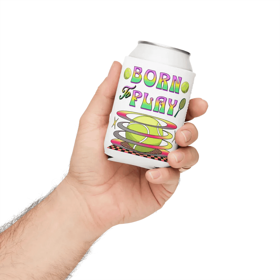 Born To Play Tennis Can Cooler product image (5)