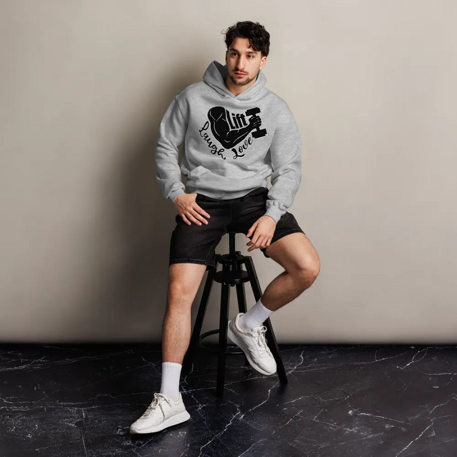 Lift Laugh Love Dark Mode Flex Pump Cover Hoodie product image (5)