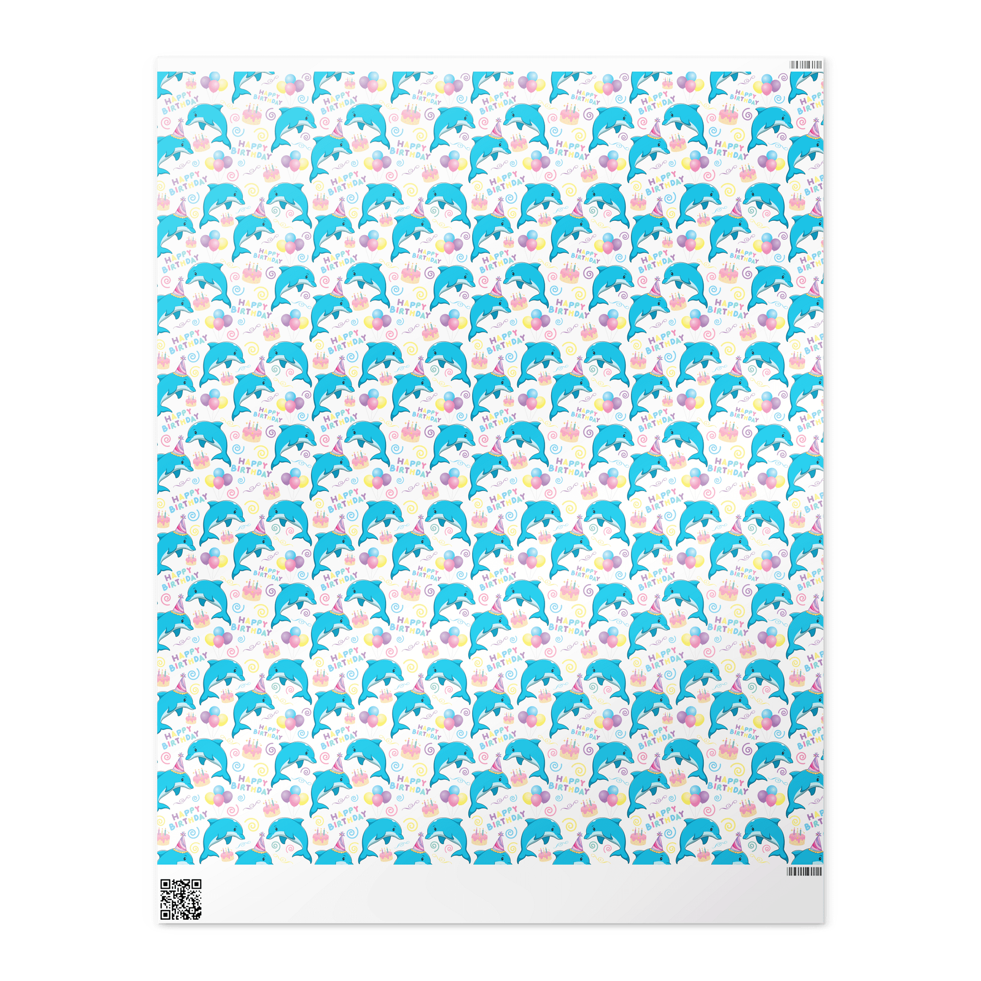 Dolphin Birthday Wrapping Paper product image (4)