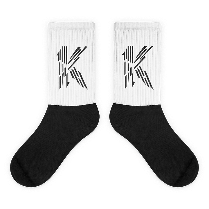 K Socks (Black & White) product image (1)