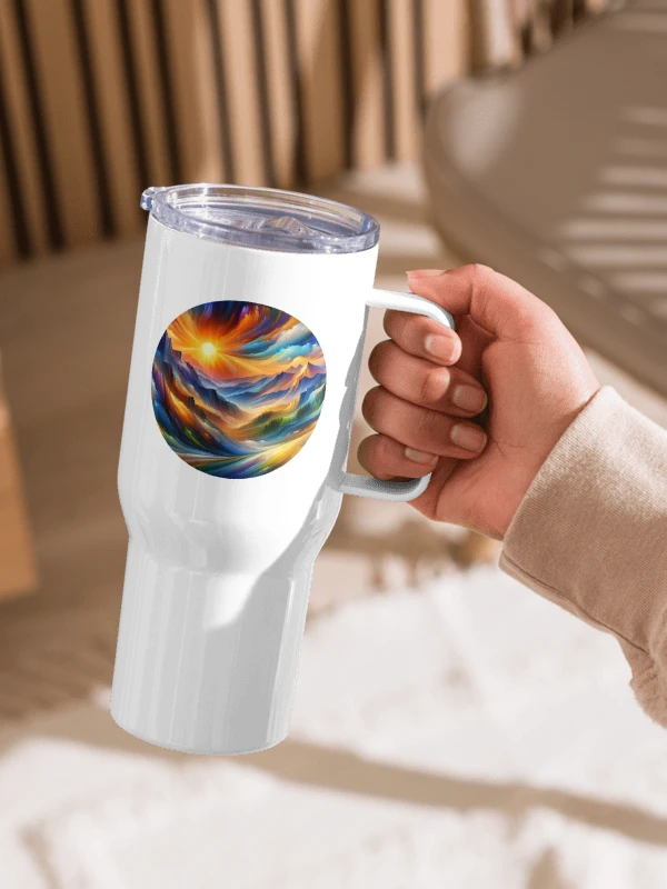 Abstract Sunrise - Travel Mug with Handle product image (2)