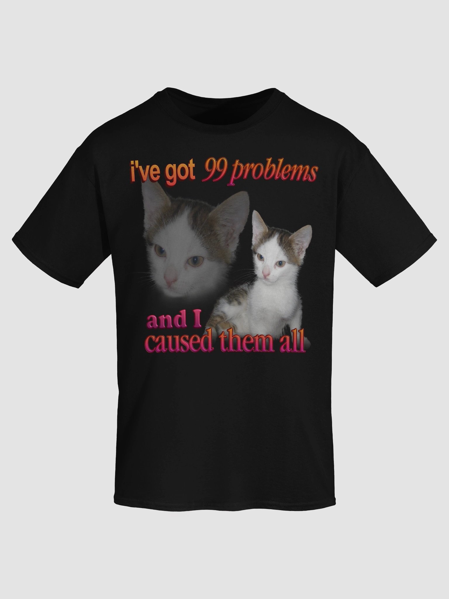 99 problems- Cat T-shirt product image (79)
