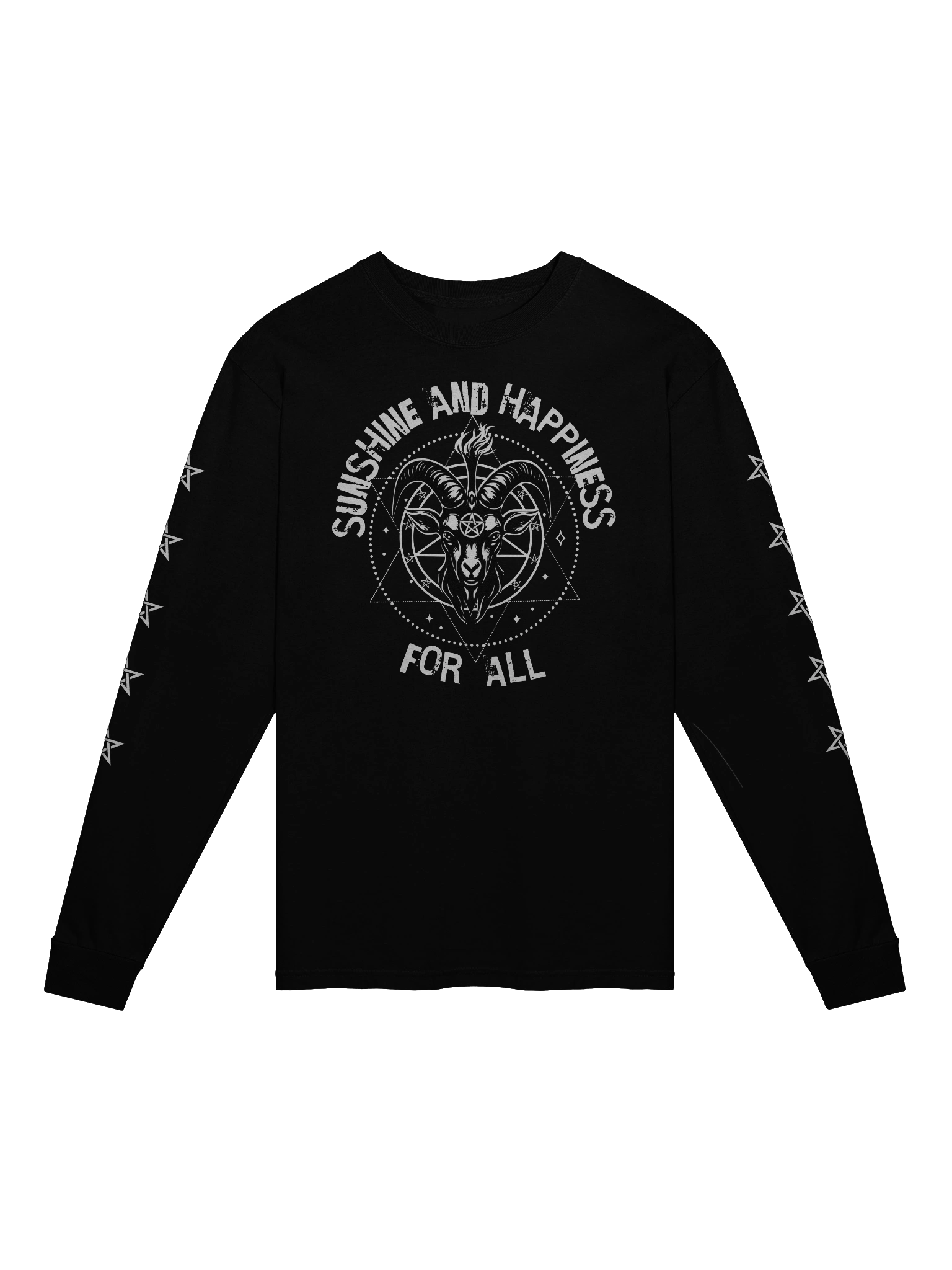 Baphomet Sunshine and Happiness Unisex Long Sleeve T-Shirt product image (1)