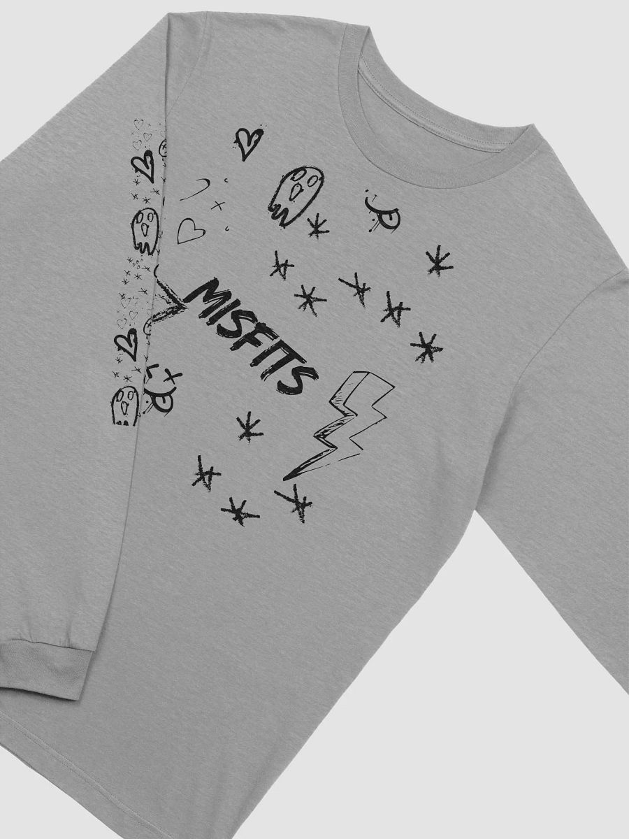 Misfits - Graphic Long Sleeve Tee - Grey product image (3)