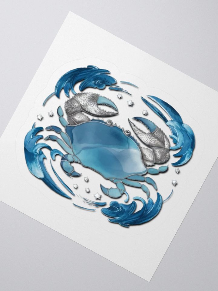 Cancer Zodiac Crab Kiss-Cut Sticker product image (6)