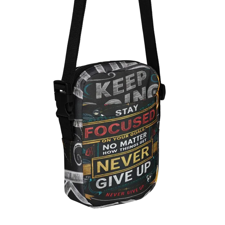 Buhay Tuklas Never Give Up Inspirational Crossbody Bag product image (1)