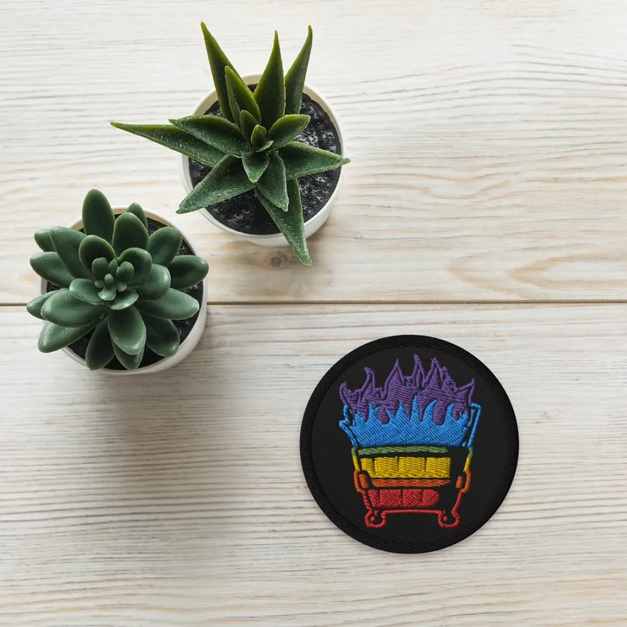 Rainbow Dumpster Fire Patch product image (5)