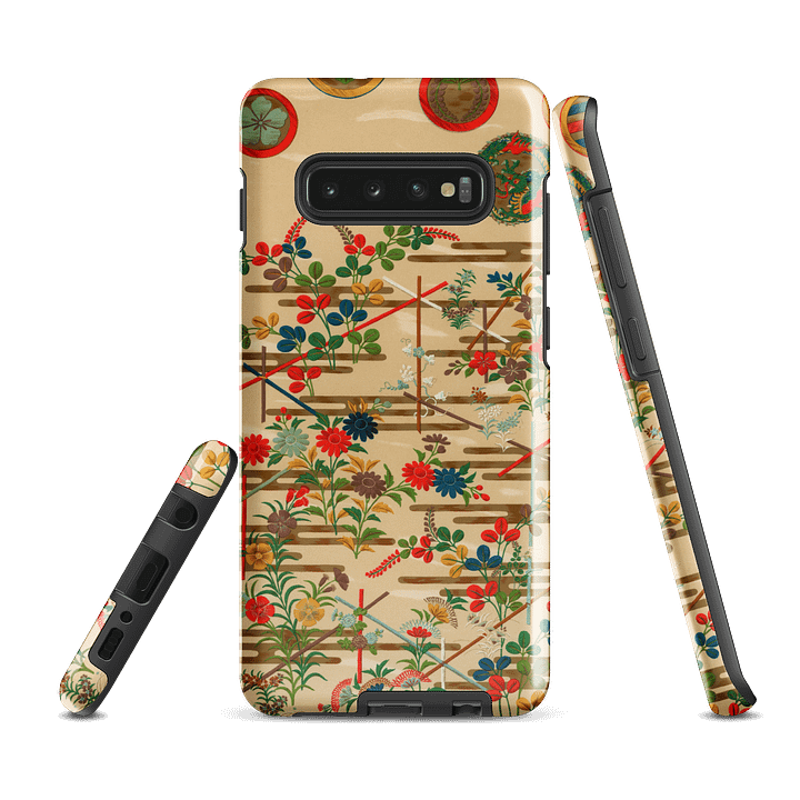 Vintage Japanese Flower Pattern Tough Case for Samsung® product image (5)