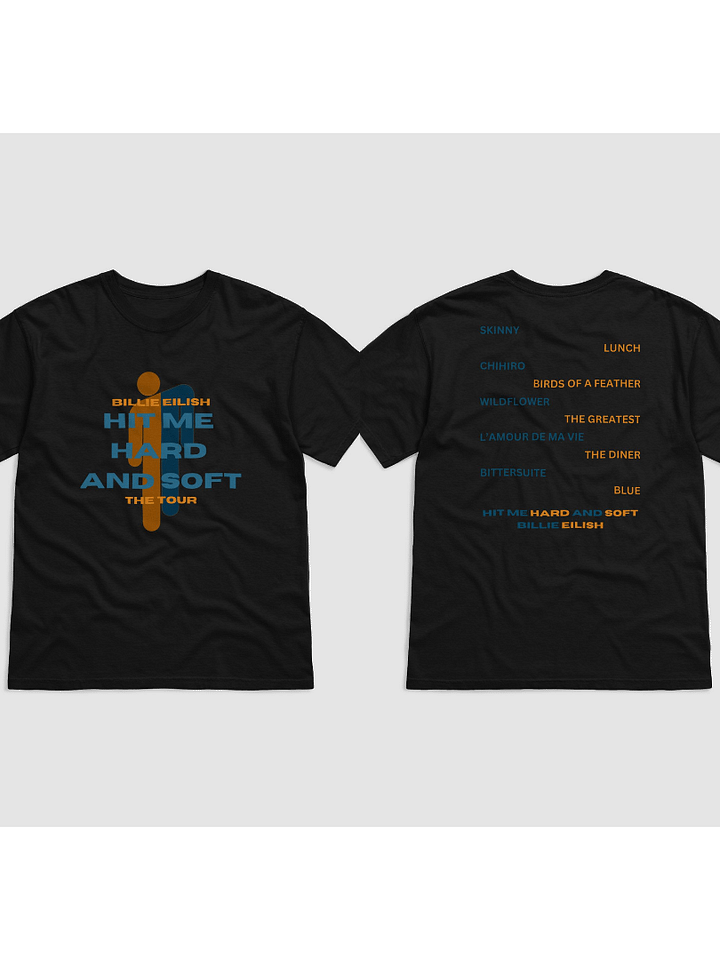 HIT ME HARD AND SOFT BLOHSH X TRACKLIST | T-SHIRT product image (1)