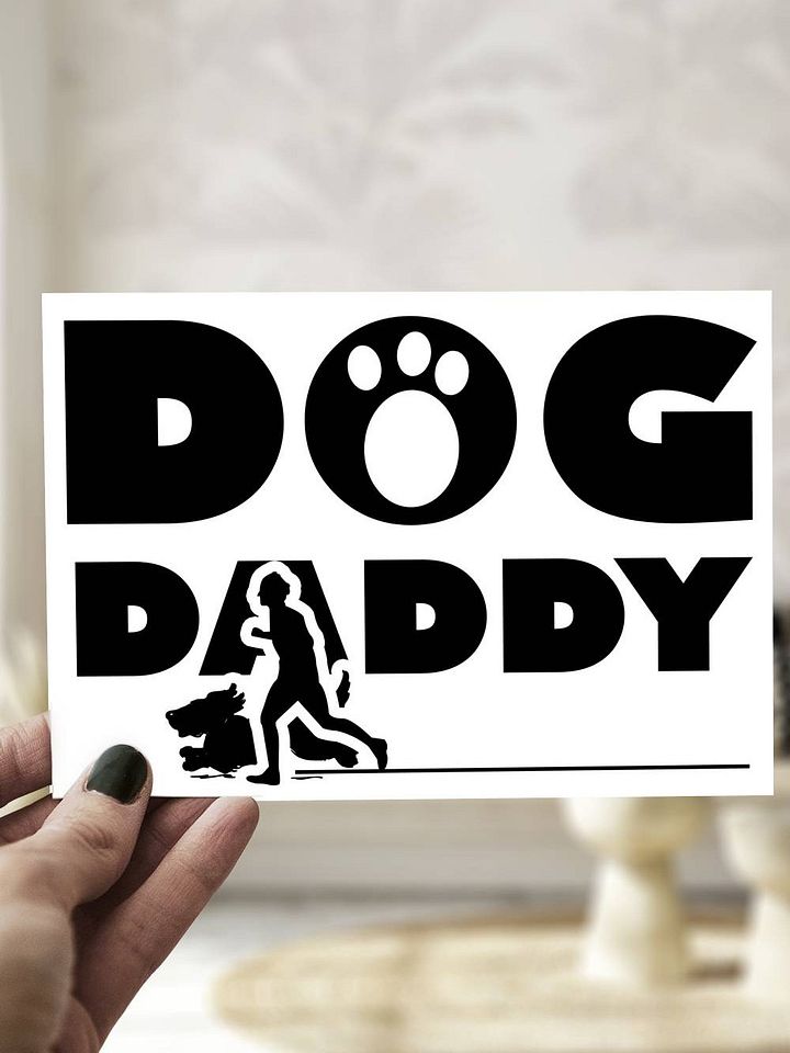 Dog Daddy Birthday or Father's Day Card product image (1)