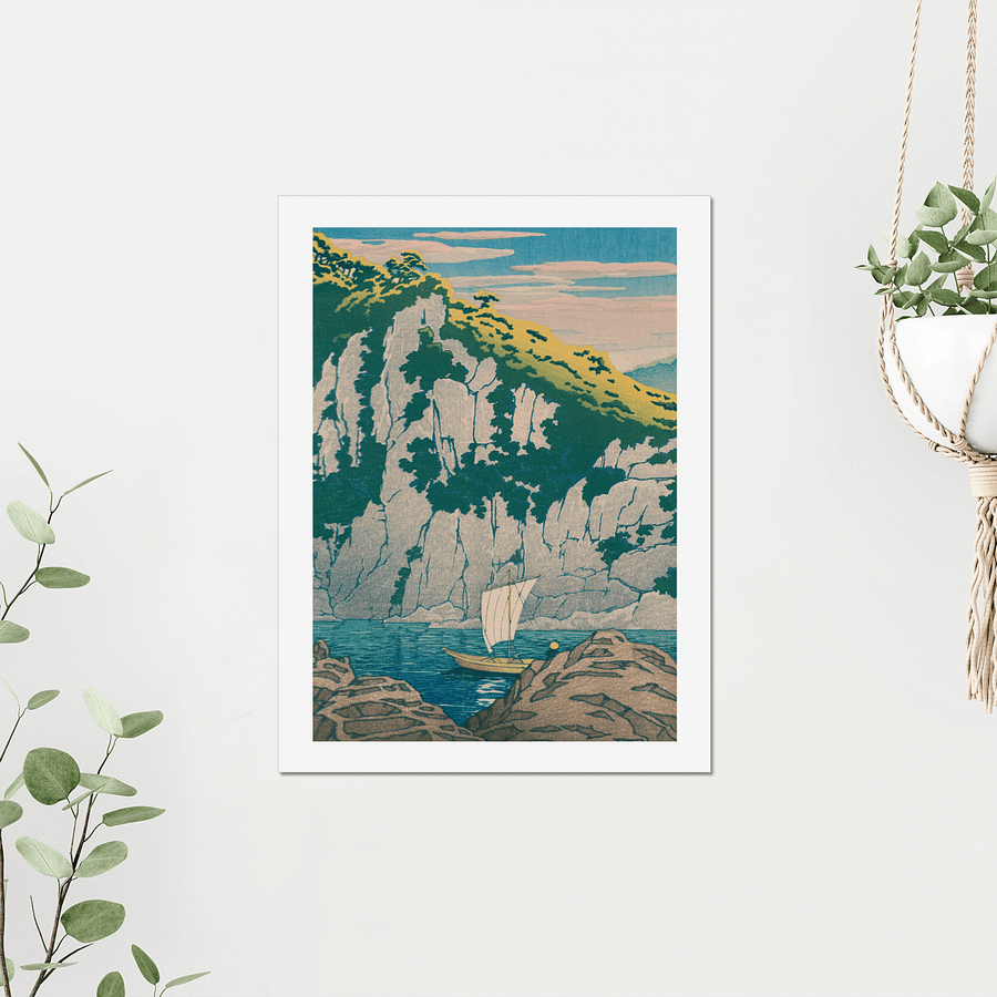 Horai rock in the Kiso River - Kawase Hasui product image (4)