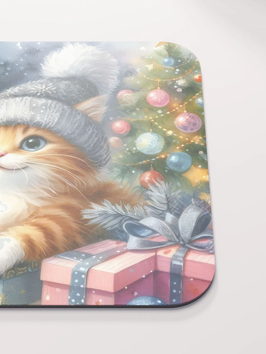Festive Kitten in a Knit Hat Mause Pad product image (6)
