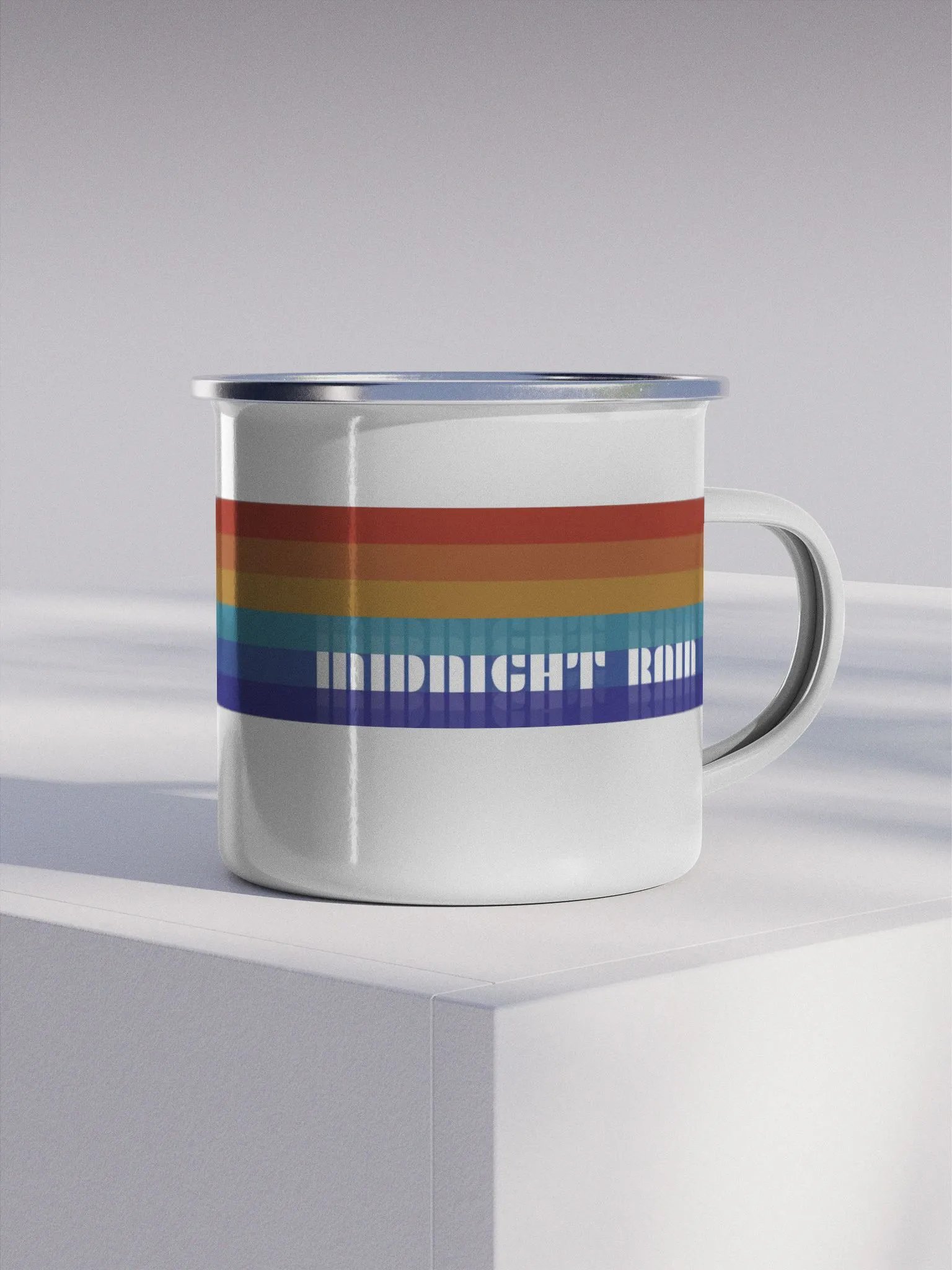Sunshine/Midnight Rain - Enamel Mug product image (1)