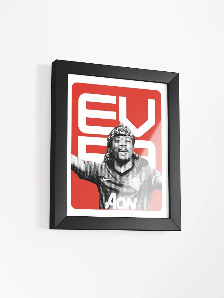 Patrice Evra BW Manchester United Name Art Framed Print product image (1)