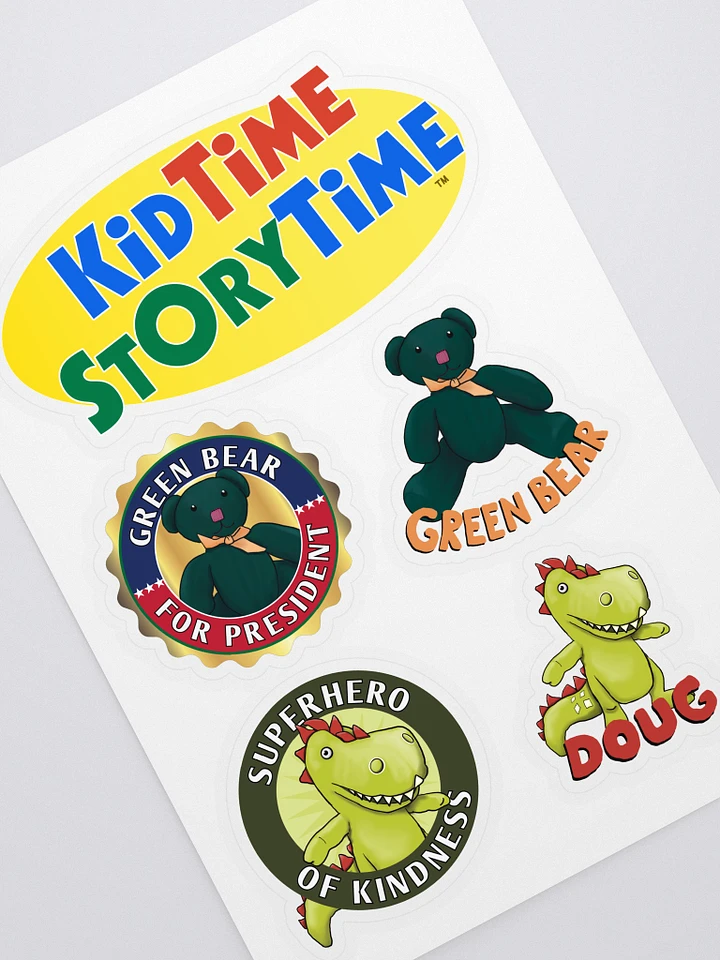 Green Bear & Doug the Dinosaur Sticker Pack product image (1)