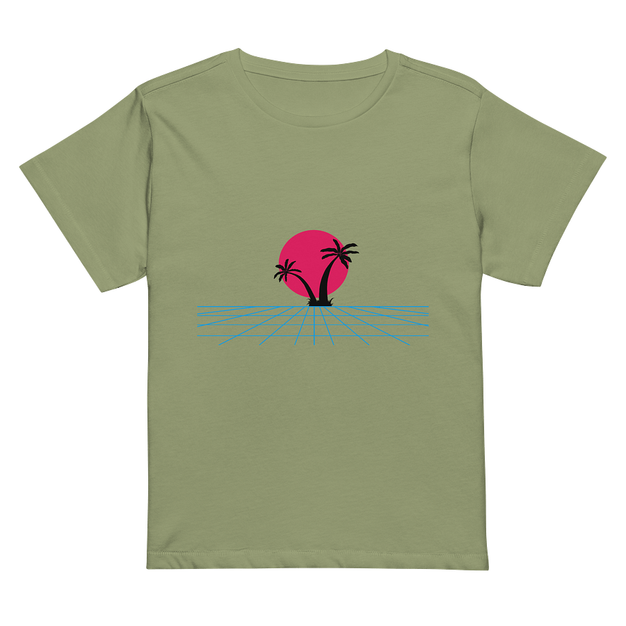 Vaporwave Sunset High-Waisted Tee product image (2)
