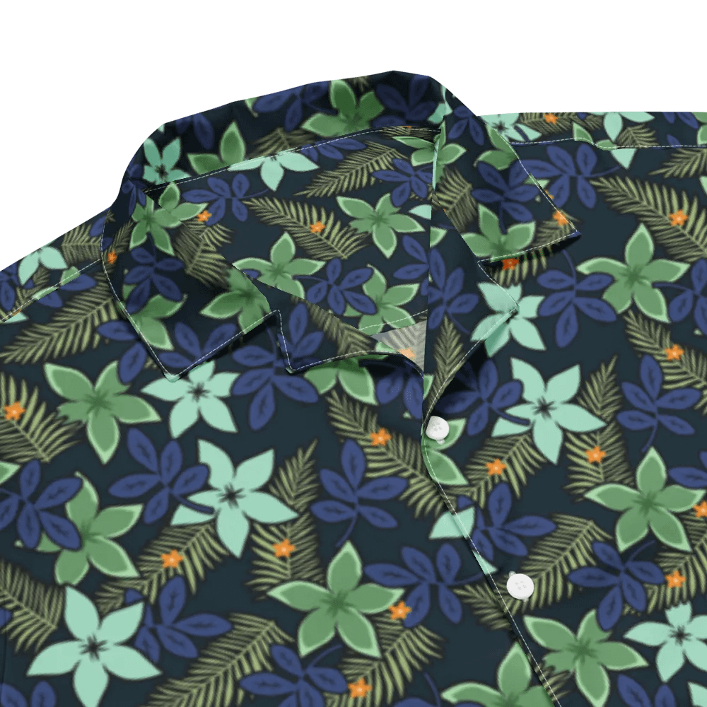 Midnight Tropical Floral Hawaiian Shirt product image (5)