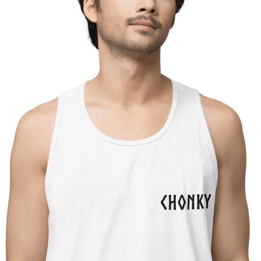 CHONKY - Tank Top Men Black Embroidery product image (2)