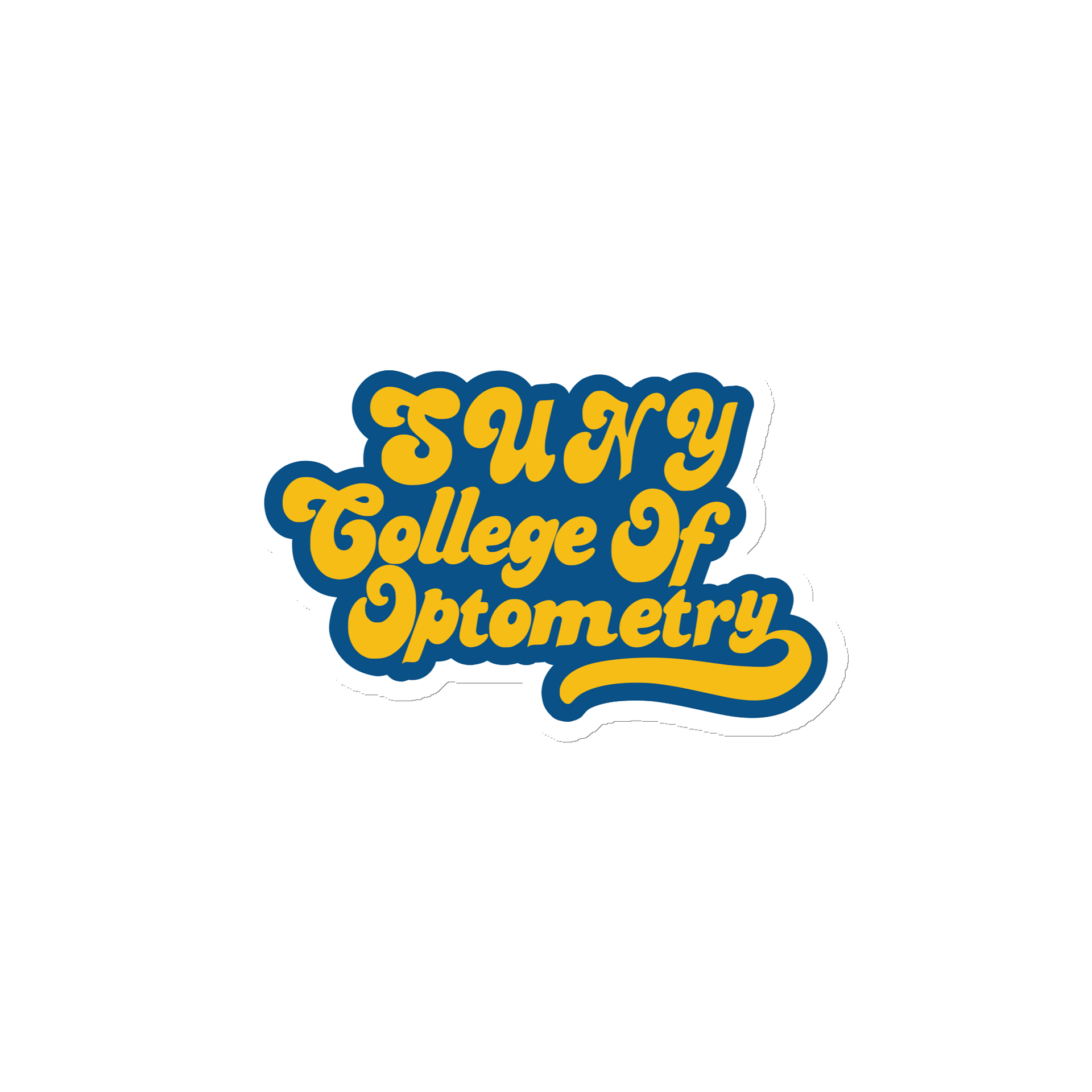 SUNY Optometry - 4in Huffed Font Magnet product image (1)