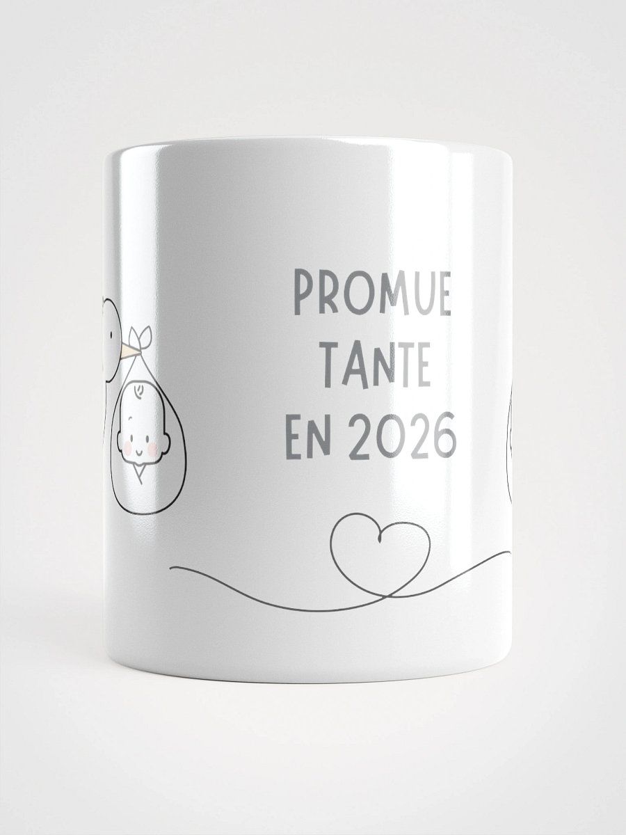 Mug Blanc - Promue Tante en 2026 - Cigogne Annonce Naissance - Cadeau Original product image (1)