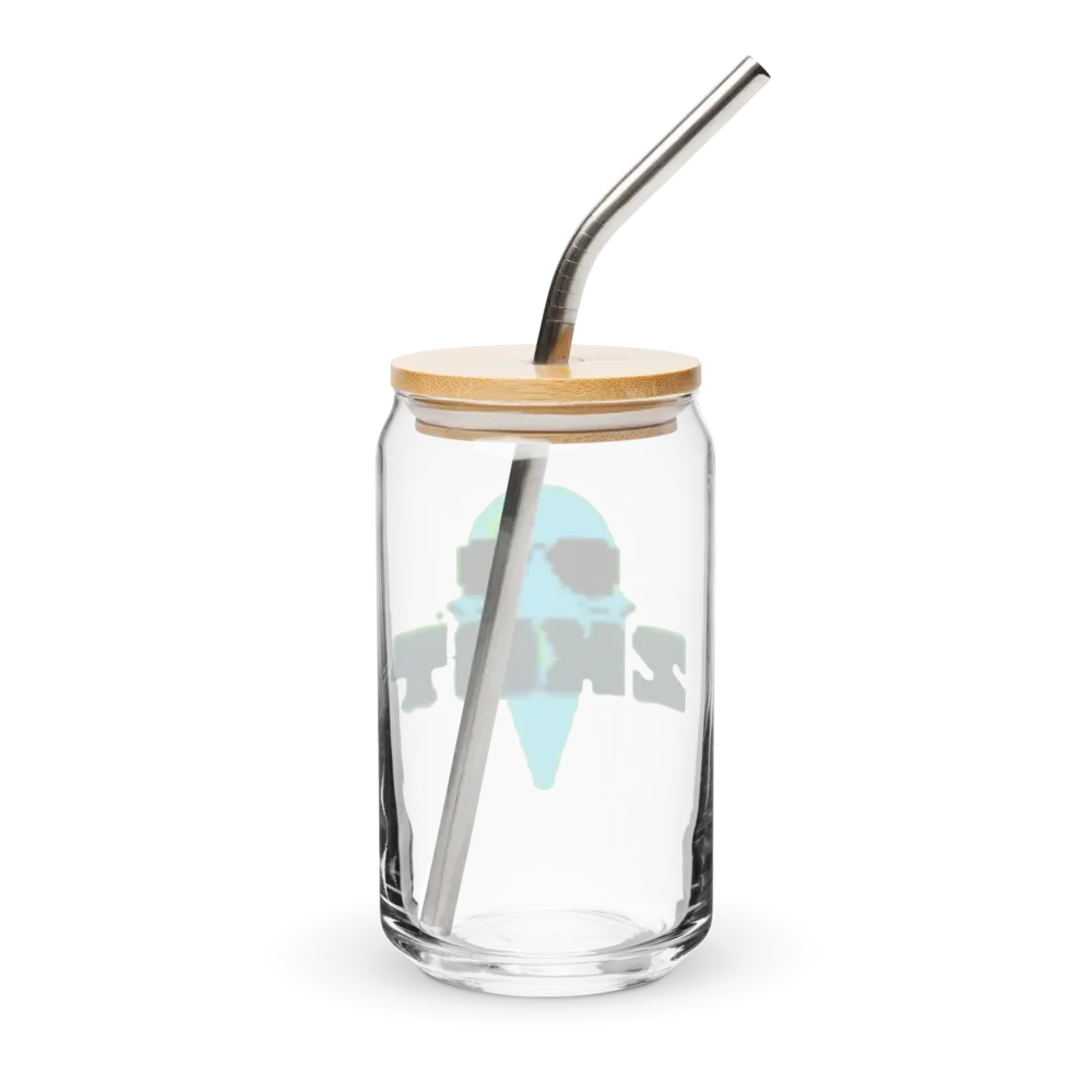 ZKOT Can Shaped Glass + Lid & Straw - Show your Support - Drinkware product image (2)