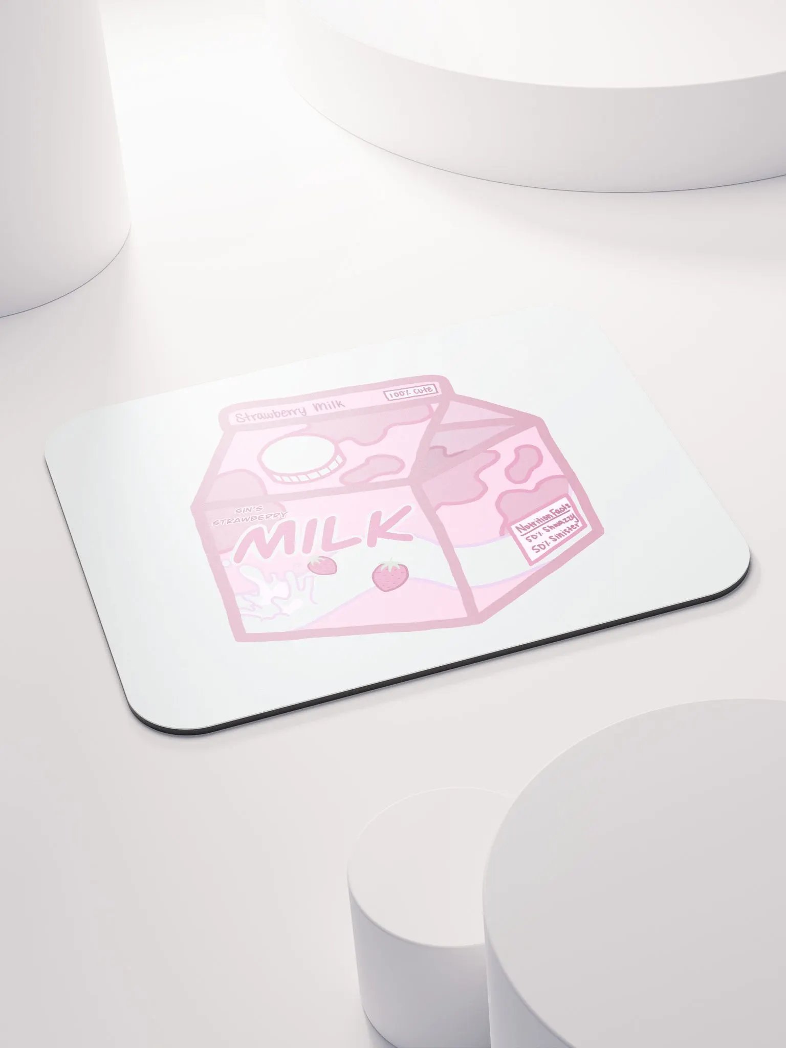SinisterSushii Strawberry Milk Mousepad product image (4)